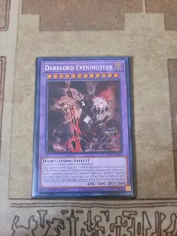 YUGIOH DARKLORD EVENINGSTAR BPRO-EN036 SECRET 1ST ED NM - Image 1