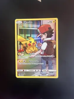 Pokemon Pikachu TCG Holo Card Cosmic Eclipse 241/236 Secret Rare - Image 1