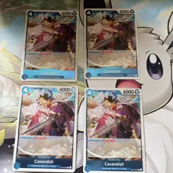 X4! One Piece TCG Cavendish (045) OP10-045 Royal Blood Foil - Image 1