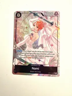 Bandai One Piece CCG Nami OP15-086 Special Rush Holo 6000 Power - Image 1