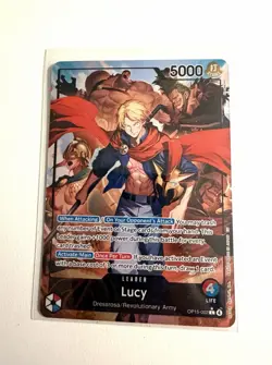 Bandai One Piece CCG Lucy OP15-002 Leader 5000 Power - Image 1