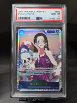PSA 10 Boa Hancock PRB01-078 Premium Booster Special Rare Foil Blocker One Piece - Image 1