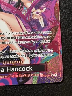 Bandai One Piece Boa Hancock OP12-014 Super Rare SP Full Art Holo English - Image 4