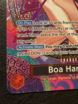 Bandai One Piece Boa Hancock OP12-014 Super Rare SP Full Art Holo English - Image 5