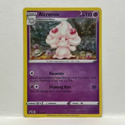 Alcremie SWSH058 Holo Black Star Promo Card NM Pokemon TCG Sword Shield 2022 - Image 1