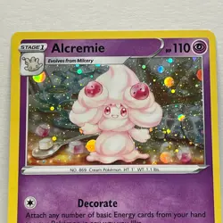 Alcremie SWSH058 Holo Black Star Promo Card NM Pokemon TCG Sword Shield 2022 - Image 2