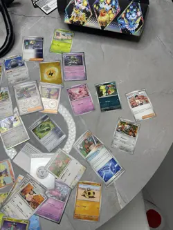 Pokemon Prismatic Evolutions Card Lot + Premium Collection Box Fresh Pulls NM - Image 2