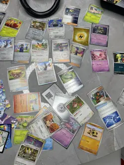 Pokemon Prismatic Evolutions Card Lot + Premium Collection Box Fresh Pulls NM - Image 3