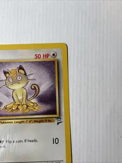 Pokemon TCG Meowth Base Set 2 Unlimited Common Card 80/130 - Image 4