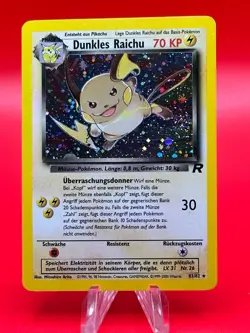 Pokemon Karte/card - Dunkles Dark Raichu 83/82 - Rocket Holo - Image 1