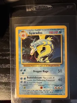 1999 Pokemon Game #6 Gyarados Holo Card - Image 1