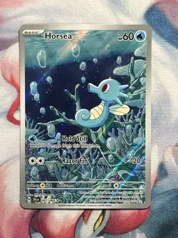 Horsea 067/064 Illustration Rare IR Shrouded Fable SFA English Pokemon Card NM - Image 1