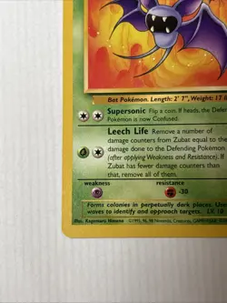 Pokemon TCG Zubat Fossil, Unlimited Common Card 57/62 - Image 5