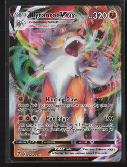 Lycanroc VMAX Ultra Rare SWSH07: Evolving Skies 092/203 NM Pokemon Card - Image 1