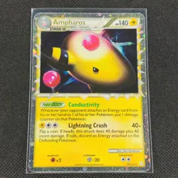 Ampharos - 105/123 - PRIME - HGSS Base Set - Pokemon Card - LP - Image 1
