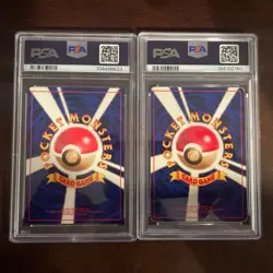 Pokemon 1996 Japanese Base Set No Rarity Lot of 2 Cards (PSA 3, 6) - Image 4