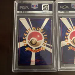 Pokemon 1996 Japanese Base Set No Rarity Lot of 2 Cards (PSA 3, 6) - Image 5