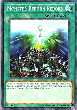 Monster Reborn Reborn FLOD-EN066 Yu-Gi-Oh! Card Light Play Unlimited - Image 1