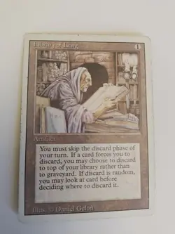 MTG Library of Leng Revised Edition Uncommon Heavy Play - Image 1