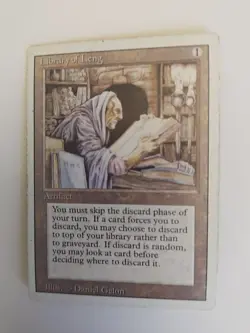 MTG Library of Leng Revised Edition Uncommon Heavy Play - Image 4