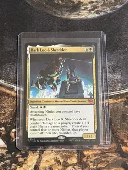 Wizards of the Coast Dark Leo & Shredder Legendary Creature MTG TMT Regular TMNT - Image 1