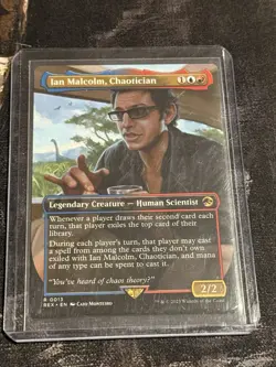 Wizards of the Coast Ian Malcolm, Chaotician Borderless Foil Rare Red/Blue #13 - Image 1
