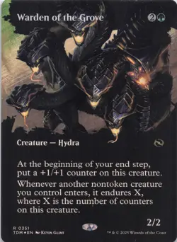 Warden of the Grove (Borderless) 351 Tarkir: Dragonstorm Foil - Image 1