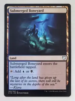 X 1 Submerged Boneyard NM Commander set MTG Magic The Gathering - Image 1
