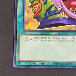 Yugioh - Pot of Desires - SDSA-EN029 - LP/NM - 1st Edition - Common - 2020 - Image 3