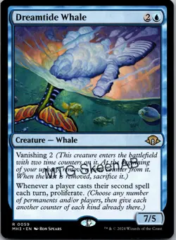 MTG SkeenAB Dreamtide Whale from MH3. NM. - Image 1