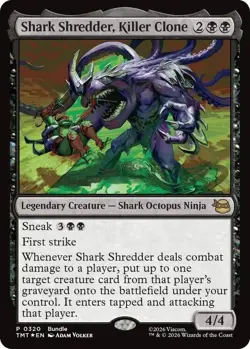 MtG Shark Shredder, Killer Clone P 0320 TMNT Promo Rare Foil - Image 1