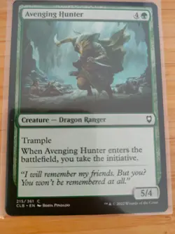 MTG Avenging Hunter 215 Battle for Baldur's Gate M/NM Free UK P&P - Image 1