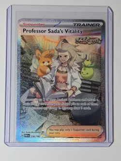 Professor Sada's Vitality 256/182 Special Illustration Rare Paradox Rift Pokemon - Image 1