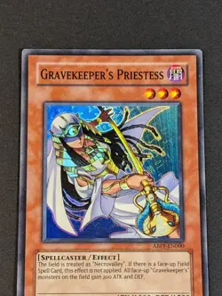 Yugioh TCG -1x Gravekeeper's Priestess - ABPF-EN000 = LP - Unlimited Ed. - 2009 - Image 5