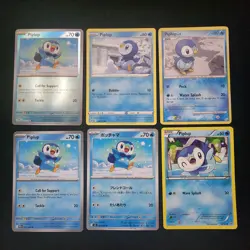 Pokemon Piplup & Prinplup & Empoleon x13 Card Lot Bundle - Image 1