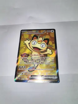 Pokemon Meowth EX 107/088 POR Holo 170 HP Basic Cat English Pokemon TCG Card - Image 1