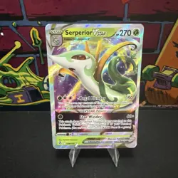 Pokemon TCG Serperior VSTAR 008/195 Silver Tempest Holo Rare Near Mint - Image 1