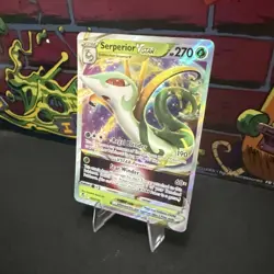 Pokemon TCG Serperior VSTAR 008/195 Silver Tempest Holo Rare Near Mint - Image 3
