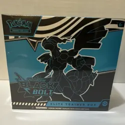 Pokemon TCG Scarlet & Violet Black Bolt Elite Trainer Box Thundurus EN 2025 - Image 1