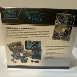 Pokemon TCG Scarlet & Violet Black Bolt Elite Trainer Box Thundurus EN 2025 - Image 2