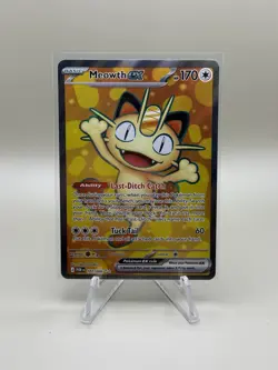 Meowth ex 107/088 Pokemon Me03: Perfect Order Full Art Holo - Image 1