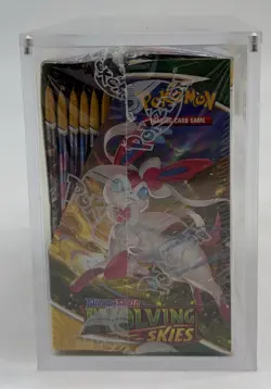 Pokemon TCG Sword & Shield Evolving Skies Booster Box SEALED w/Acrylic #3 - Image 4