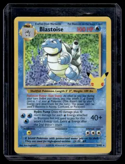 2020 Pokemon Celebrations Classic Collection Holofoil Blastoise 2/102 (CF) - Image 1