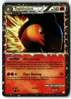 Typhlosion ⭐ 110/123 Holo Rare Prime HeartGold & SoulSilver 2010 Pokemon NM/LP - Image 1