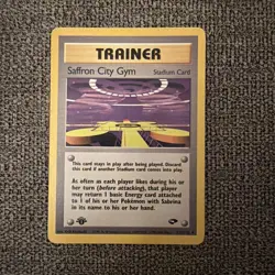 Pokemon - Saffron City Gym - 1st Edition - Non Holo - 122/132 - Gym Challenge - Image 1