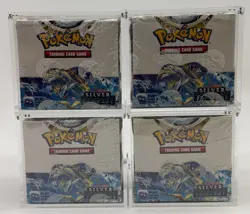 Lot of (4) Pokemon TCG Sword & Shield Silver Tempest Booster Boxes SEALED - Image 1