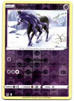 Spectrier 081/196 Pokemon TCG Sword & Shield Lost Origin Reverse Holo MINT NM - Image 1