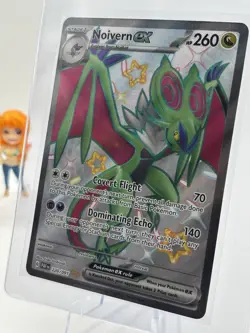 Pokemon Noivern ex SV: Paldean Fates 220/091 Shiny Ultra Rare Holo EX 260 HP - Image 1