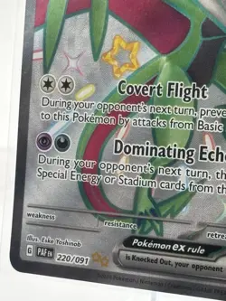 Pokemon Noivern ex SV: Paldean Fates 220/091 Shiny Ultra Rare Holo EX 260 HP - Image 4