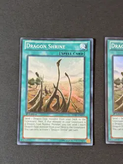 Yugioh TCG - 2x Dragon Shrine - SDBE-EN019 - LP - 1st Edition, Saga of Blue Eyes - Image 3